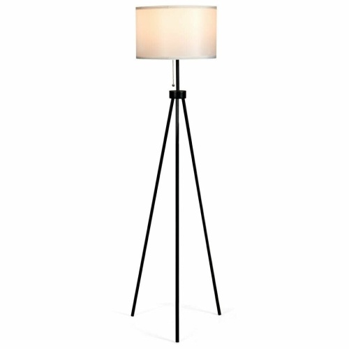 Modern Metal Tripod Floor Lamp With Chain Switch - Lot 1209