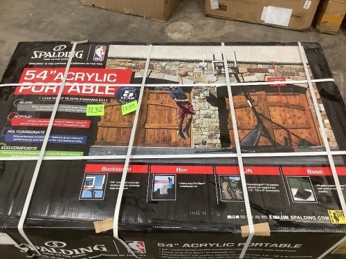 Spalding 54" Acrylic Portable Goal - Lot 1238