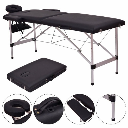 72"L Portable Massage Table Aluminum Facial Spa Bed - Lot 1251