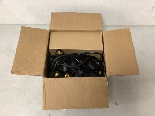 Goplus 48FT LED Outdoor Waterproof Commerical Grade Patio Globe String Lights Bulbs - Lot 1254