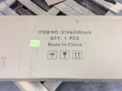 Simple Black TV Stand - Lot 1272