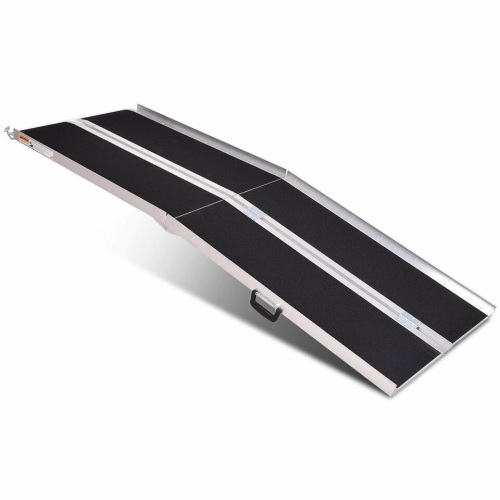 Portable Aluminum Non-Skid Multifold Wheelchair Ramp - 8' - Lot 1314