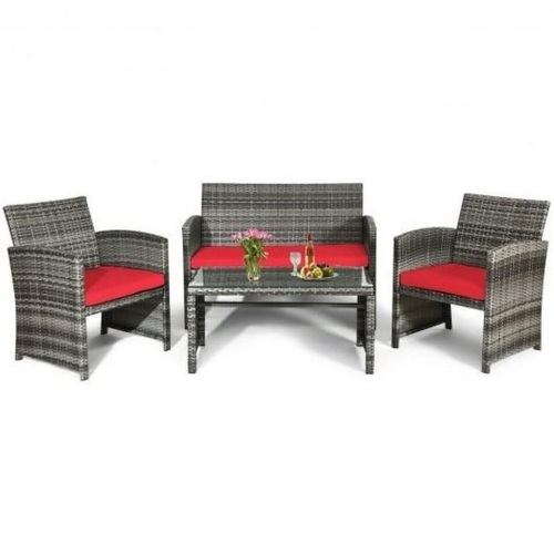 4Pcs Patio Rattan Furniture Set - Lot 1321
