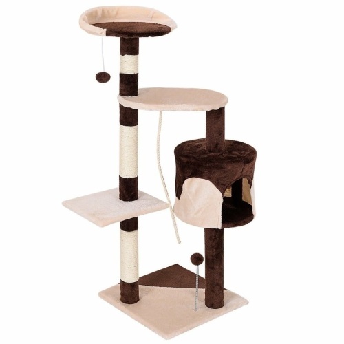 43" Cat Tree Kitten Activity Tower With Scratching Posts - Lot 1353