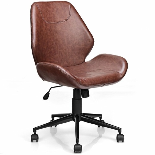 Office Home Leisure Mid-Back Upholstered Rolling Chair - Lot 1356
