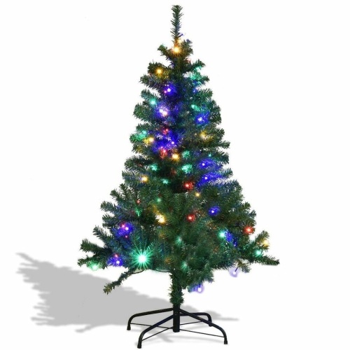 Artificial Premium Hinged Christmas Tree With Led Lights-6' - Lot 1384