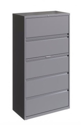 36" 5-Drawer Lateral File Cabinet, Damaged, E-Commerce Return - Lot 19A