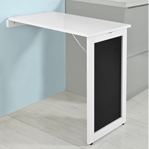 White Wall-Mounted Table, Appears New - Lot 30