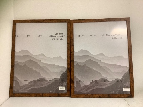 Lot of (2) 18x24" Photo Frames, Appears New - Lot 75