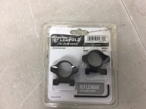 Rifleman Detachable Rings, Appears New - Lot 112