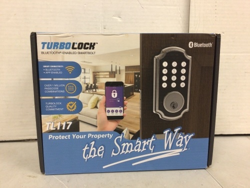Turbo Lock Bluetooth Enabled Smart Bolt, New - Lot 161