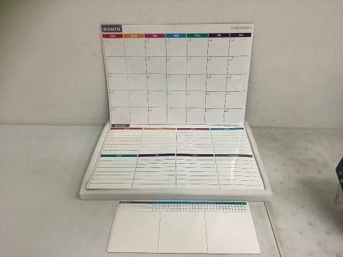 Dry Erase Monthly/Weekly Planners, Appears New - Lot 179