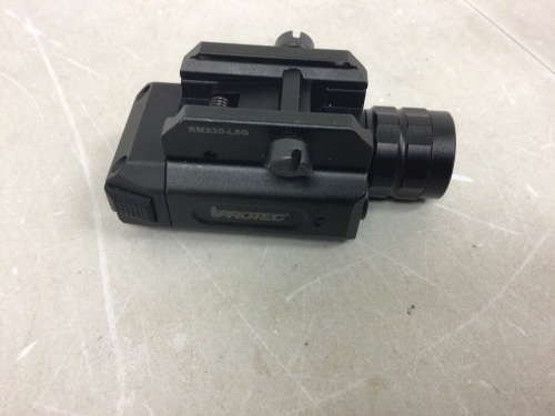 Rail-Mount Firearm Light & Green Laser, Untested, No Batteries, E-Comm Return - Lot 239