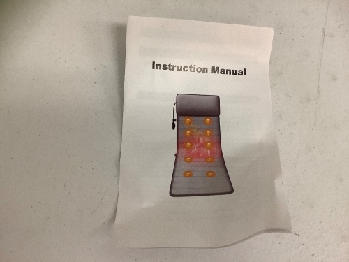 Heated Massage Mat, Powers Up, Appears New - Lot 257