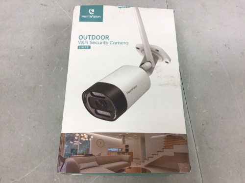 Outdoor Wi-Fi Security Camera, Powers Up, Appears New - Lot 265