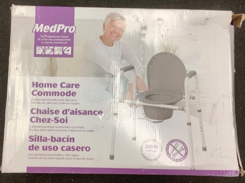 MedPro Home Care Commode, Appears New - Lot 302