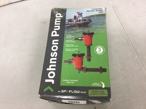 Johnson Pump Cartridge Aerator Pump 12V, E-Commerce Return - Lot 429