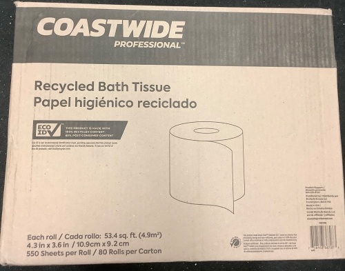 80 Rolls of Bath Tissue, Appears New - Lot 448