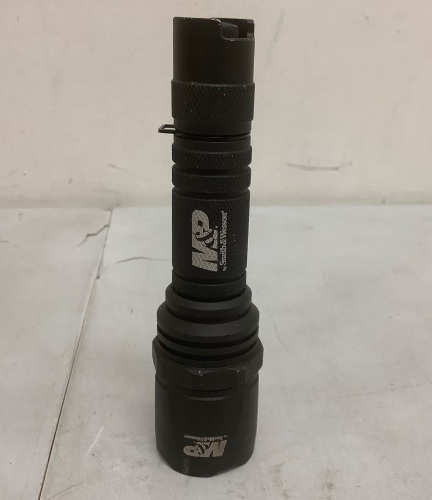 M&P Delta Force Rechargeable Flashlight, No Charger, Powers Up, E-Commerce Return - Lot 457