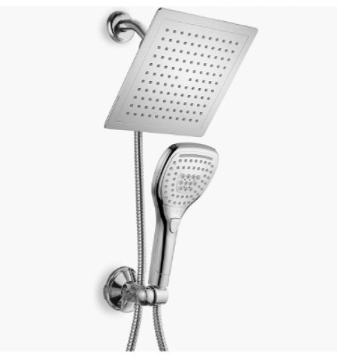 DreamSpa Ultra-Luxury 9" Rainfall Shower Head/Handheld Combo, E-Commerce Return - Lot 481A