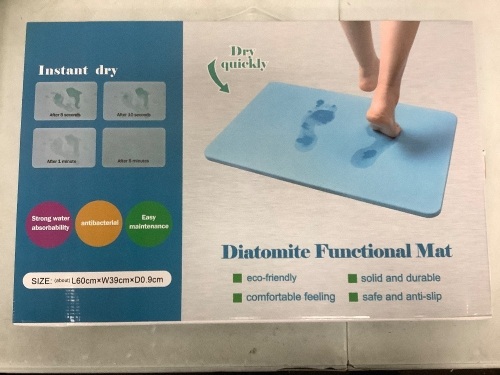 Lot of (2) Diatomite Functional Bath Mats, Appears new - Lot 494
