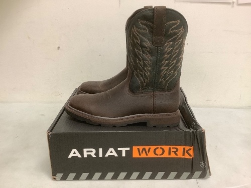 Ariat Mens Work Boots, Security Tag Attached, 9D, New, Retail 149.99 - Lot 532