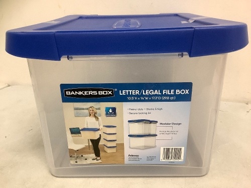 Bankers Box Letter/Legal File Box, Appears New - Lot 546