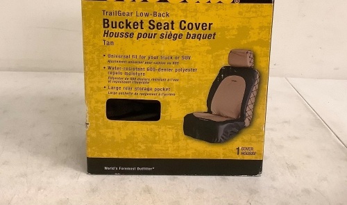 Trail Gear Low-Back Bucket Seat Cover, E-Commerce Return - Lot 629