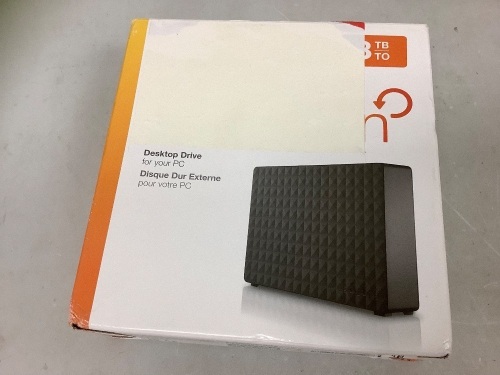 Seagate 8TB Desktop Drive, Untested, E-Commece Return - Lot 756