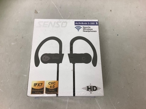 Senso Sports Wireless Headphones, New - Lot 896