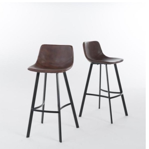 Lot of (6) Noble House Dax 30 in. Brown and Black Bar Stools. Appear New - Lot 74