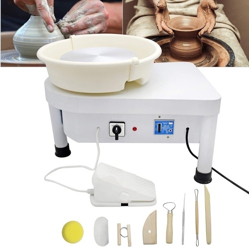 Pottery Wheel Machine 350W 25CM 9.8" Electric Ceramic Machine Clay Making Pottery Tool with Detachable Basin. Appears New - Lot 78