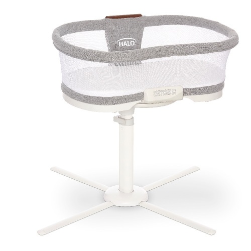 HALO BassiNest Luxe Swivel Sleeper with Nightlight, Vibration and Sound, Dove Gray Tweed - Appears New - Lot 107