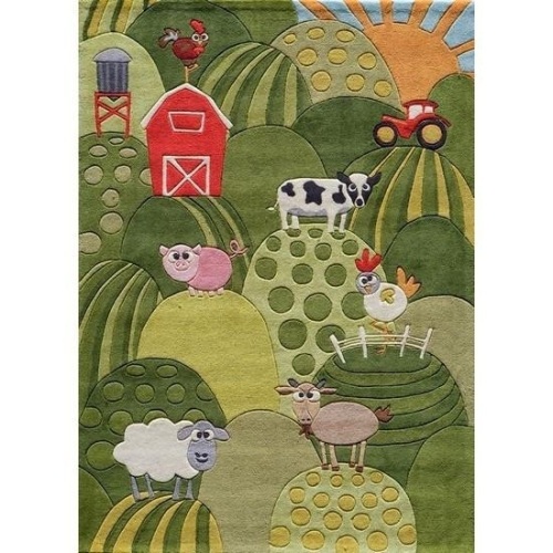 Momeni Lil Mo Whimsy Farmland Grass Rug 8' x 10' - Appears New - Lot 110