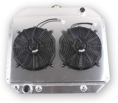 LUXERAD 4 Core High Performance Classic Model Radiator For Ford F100 F150 F250 F350 1966-1979 68 71 72 75 With Fan Shroud. Appears New - Lot 140