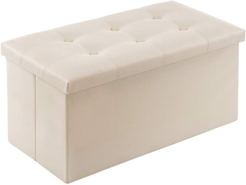 30 inches Folding Storage Ottoman. Appears New - Lot 201