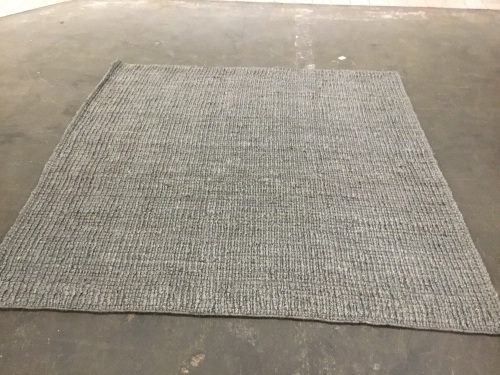 Square Gray Rug 92" x 92"  - Appears New  - Lot 231