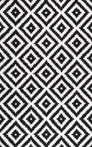 nuLOOM Kellee Contemporary Wool Area Rug, 5' x 8', Black - Appears New  - Lot 241
