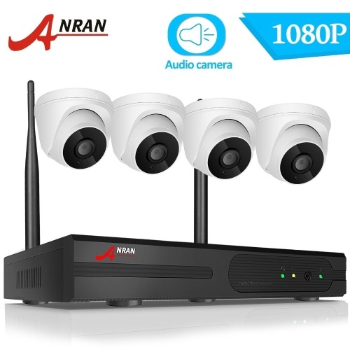 Anran 2MP Wireless Security Camera System CCTV NVR Home OneWay Audio Set Outdoor. Appears New - Lot 253