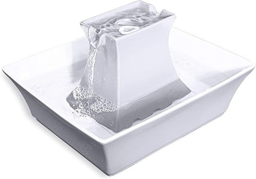 PetSafe Automatic Water Dispenser Drinkwell Pagoda Ceramic Fountain for Pets 70 oz - Appears New  - Lot 259