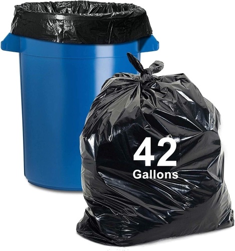 Case of 42-45 Gallon Black Trash Bags, 25 Packs of 25 - New  - Lot 279