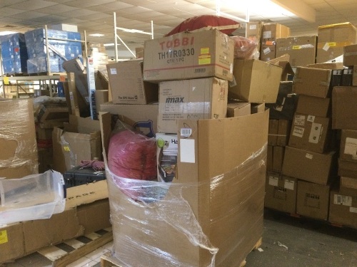 Pallet of AMZN Returns. NiceLooking Pallet. Will Contain Broken or Incomplete Items - Lot 299