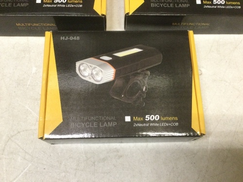 Lot of (3) New Multifunctional Bicycle Lamps - Lot 446