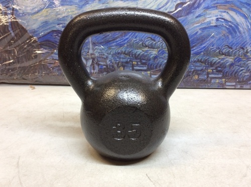 35 Pound Kettlebell - Appears New - Lot 467
