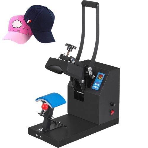 Heat Press 6x3.75 inch Curved Element Hat Press Clamshell Design for Hats Rigid Steel Frame No Stick Digital LCD Timer and Temperature Control. Appears New - Lot 475