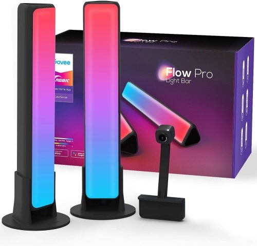 Govee LED Play Light Bar, Smart Ambiance Backlights with Camera, Music Sync Kit Works with Alexa & Google Assistant, 12 Preset Modes Smart LED Light Bars for Gaming, PC, TV, Room Decoration, 2 Pack. NEW - Lot 495
