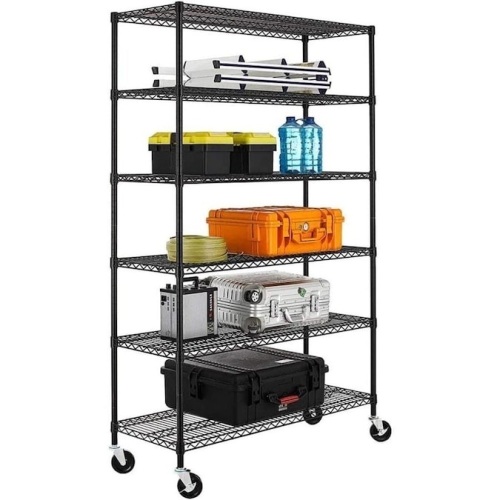 BestOffice 18" D x 48" W x 76" H Metal 6 Tier Heavy Duty Shelving - E-Comm Return, Appears New  - Lot 504