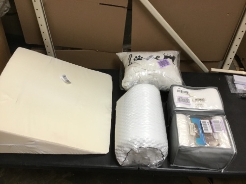 Lot of Memory Foam Pillows, Wedge and Decorative Pillow - Appear New - Lot 508