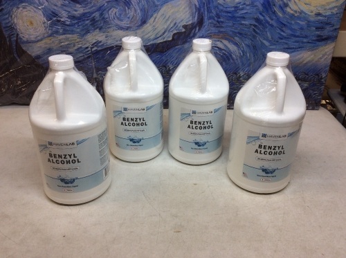 Lot of (4) Havenlab Gallon Jugs of Benzyl Alcohol - New - Lot 516
