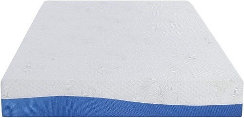 Olee Sleep Aquarius 10-Inch Memory Foam Mattress in Blue, Full - Appears New   - Lot 518